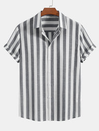Creighton Striped Linen Blend Two Piece Set