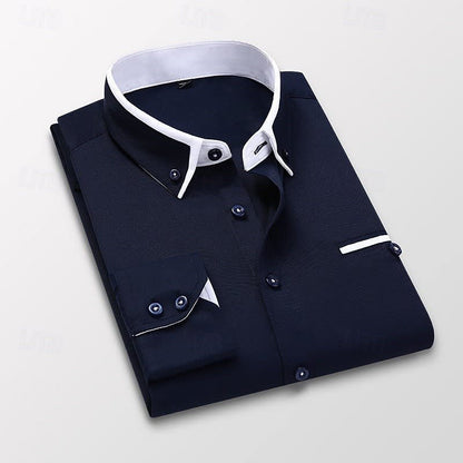 Holt Contrast Collar Button Down Shirt_2
