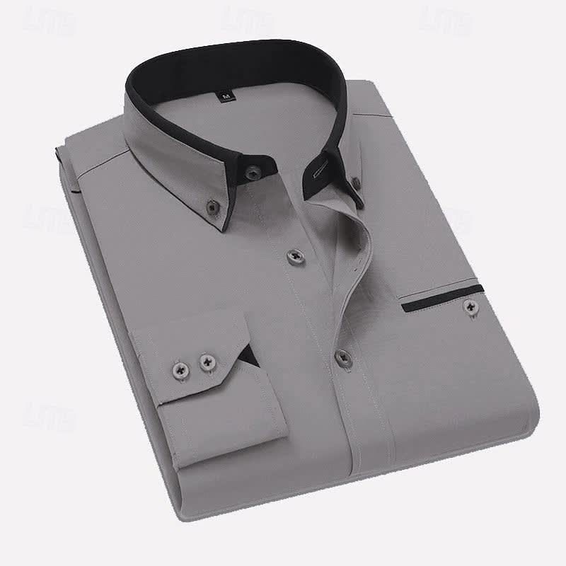 Holt Contrast Collar Button Down Shirt