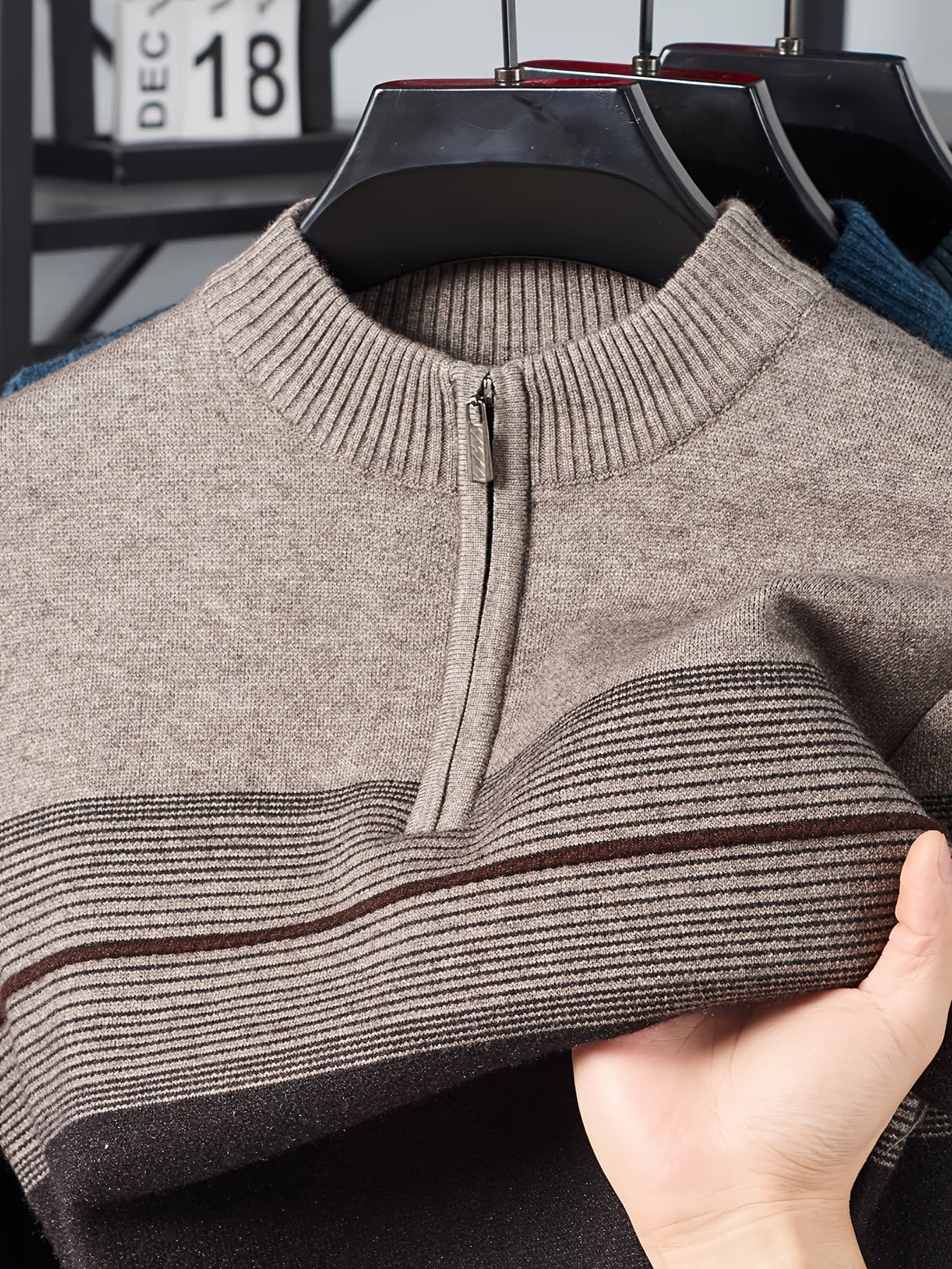 Eaton Color Block Half Zip Sweater_14