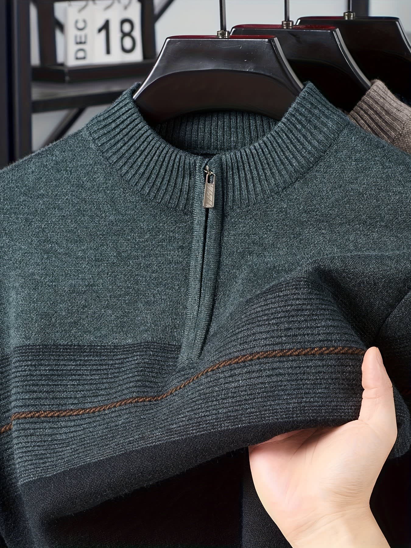 Eaton Color Block Half Zip Sweater_25