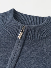 Eaton Color Block Half Zip Sweater