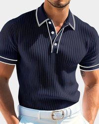 Lowell Contrast Trim Knit Polo