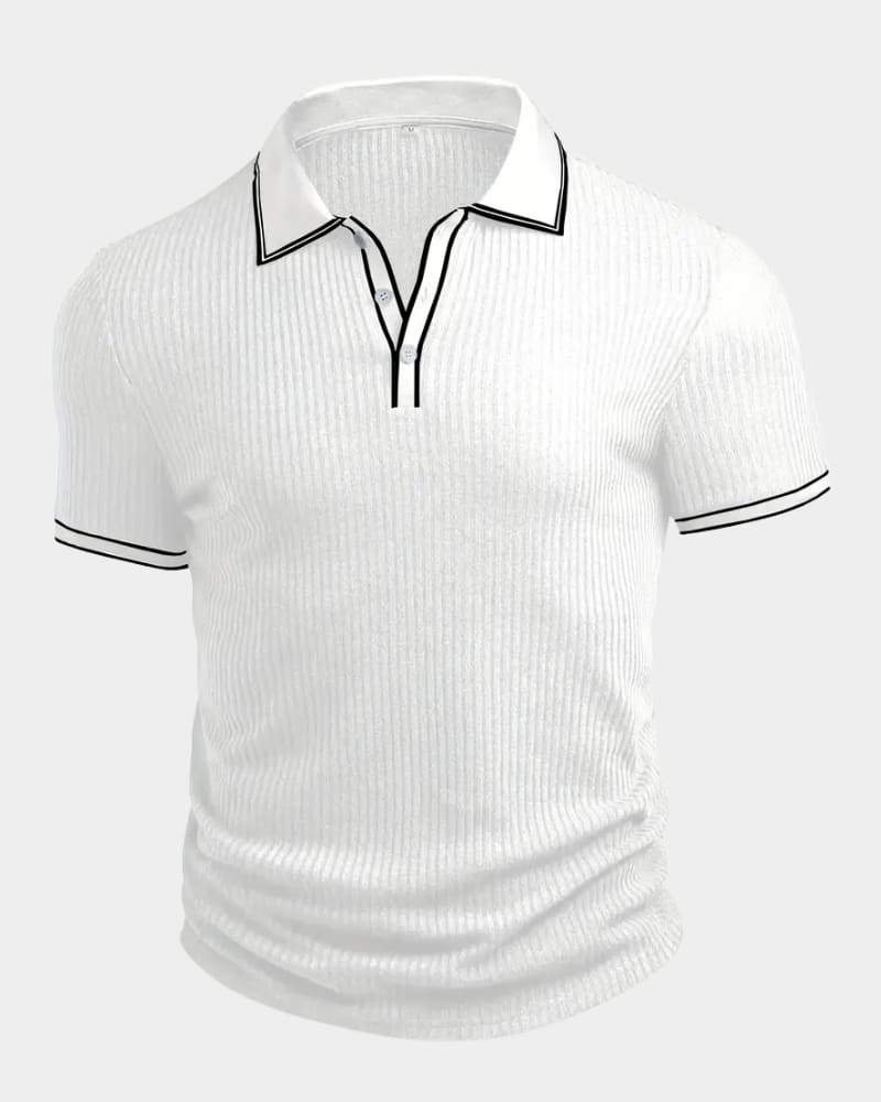Lowell Contrast Trim Knit Polo