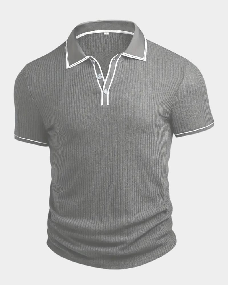 Lowell Contrast Trim Knit Polo_12