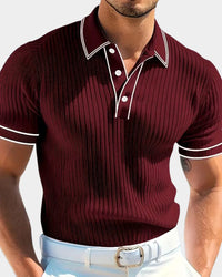 Lowell Contrast Trim Knit Polo