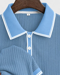 Lowell Contrast Trim Knit Polo