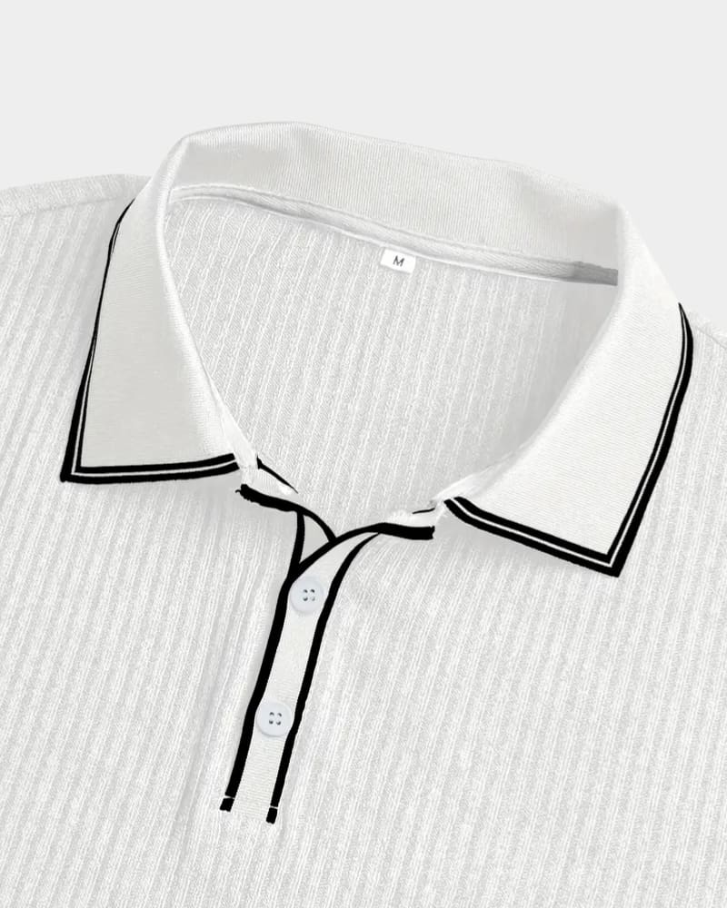 Lowell Contrast Trim Knit Polo_23