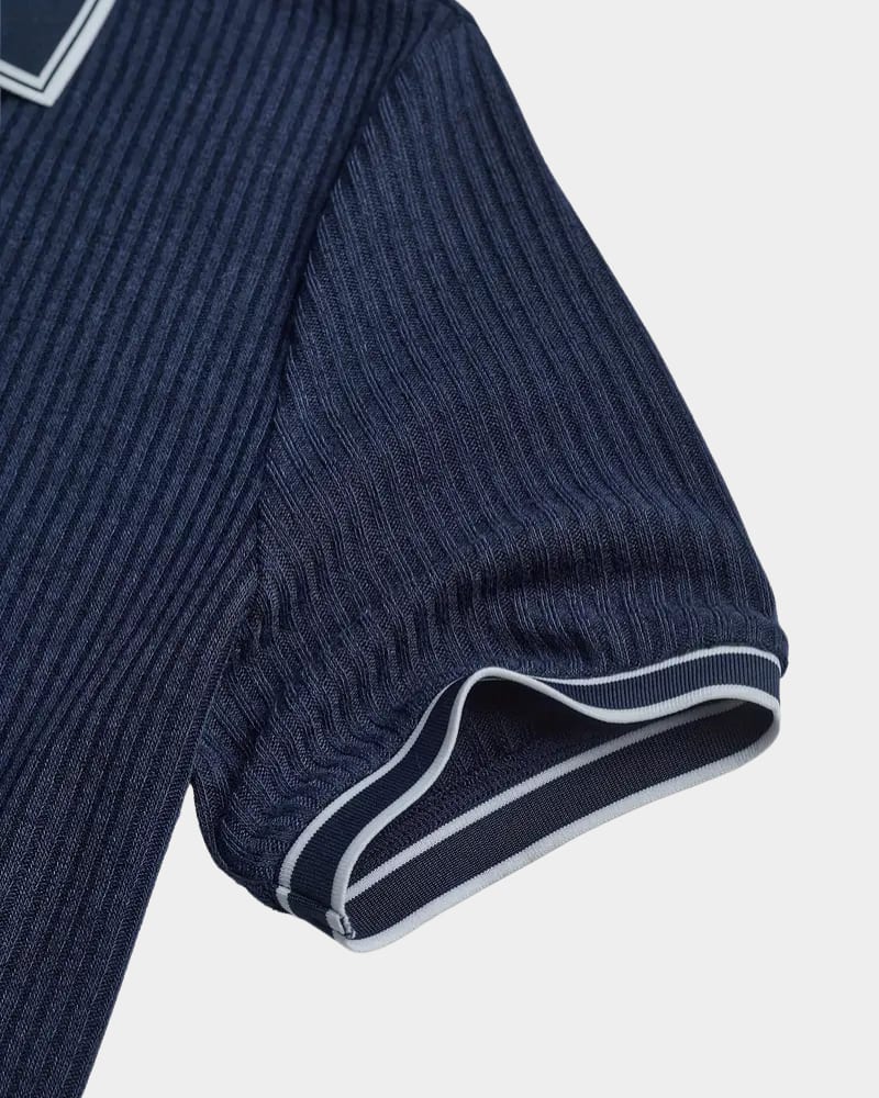 Lowell Contrast Trim Knit Polo