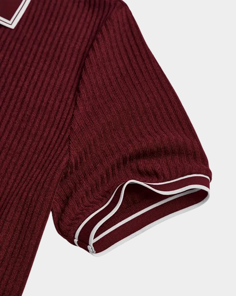 Lowell Contrast Trim Knit Polo