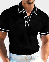 Lowell Contrast Trim Knit Polo