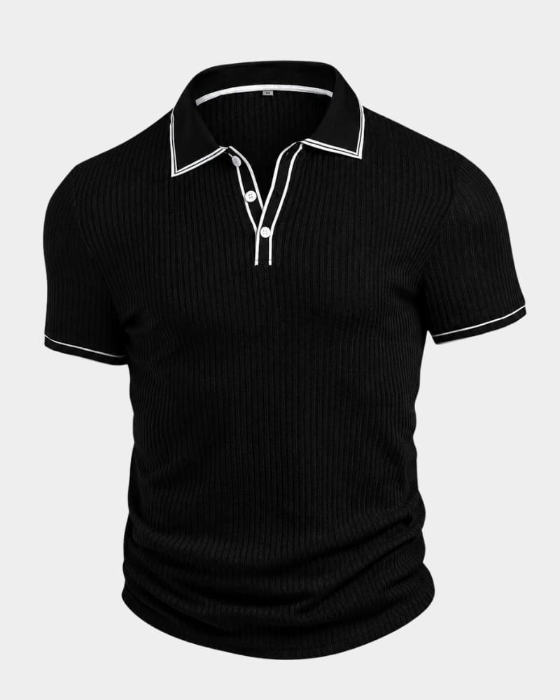 Lowell Contrast Trim Knit Polo_32