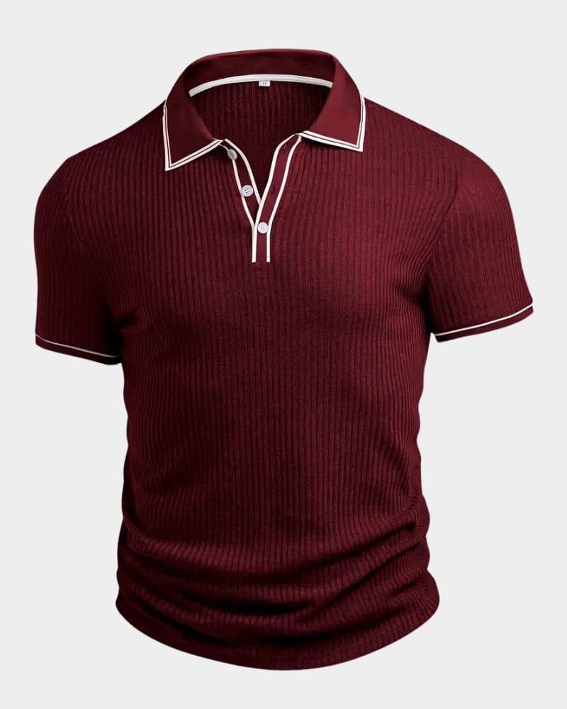 Lowell Contrast Trim Knit Polo