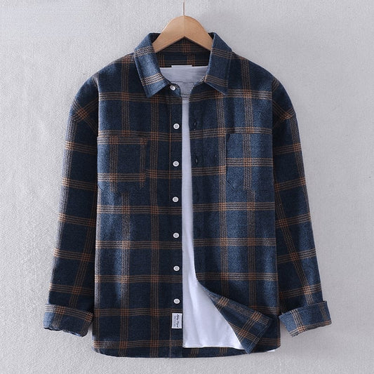 Ernest Checked Long Sleeve Button Down Shirt_1