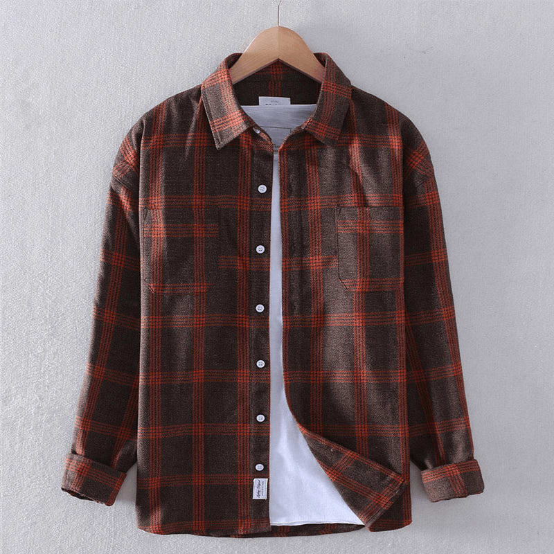 Ernest Checked Long Sleeve Button Down Shirt