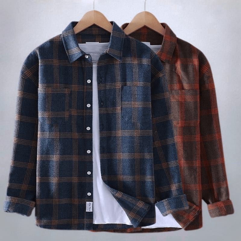 Ernest Checked Long Sleeve Button Down Shirt