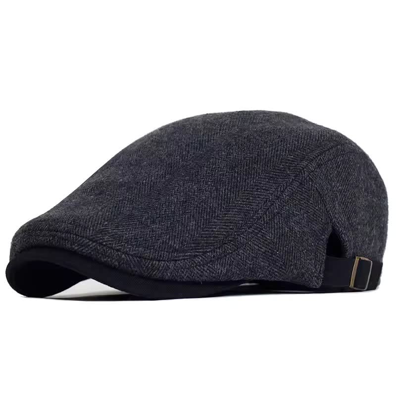 Colman Tweed Herringbone Flat Cap_1