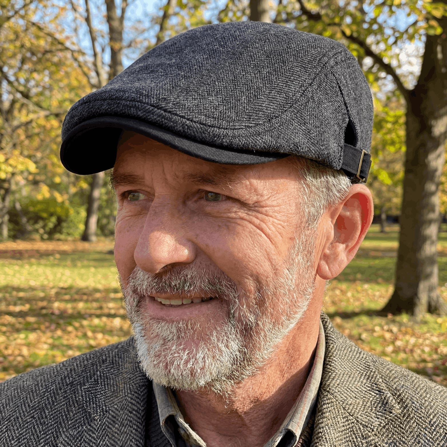 Colman Tweed Herringbone Flat Cap_2