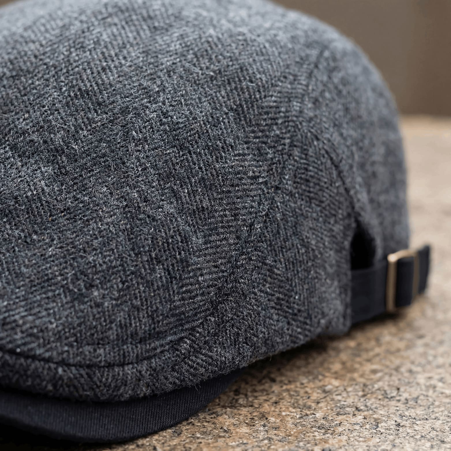 Colman Tweed Herringbone Flat Cap_4