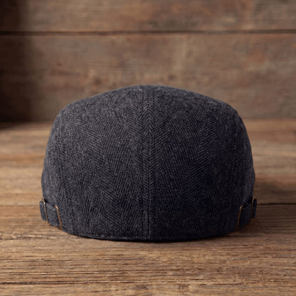 Colman Tweed Herringbone Flat Cap_5