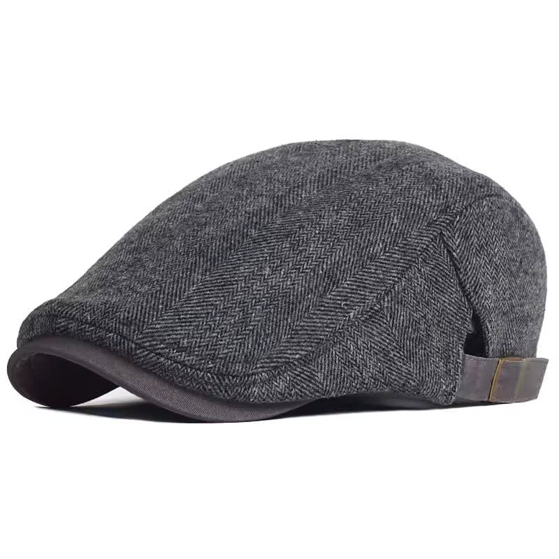 Colman Tweed Herringbone Flat Cap_7