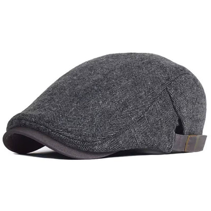 Colman Tweed Herringbone Flat Cap_7