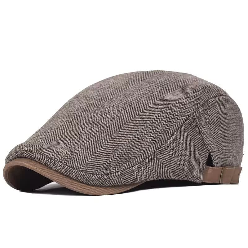 Colman Tweed Herringbone Flat Cap_8