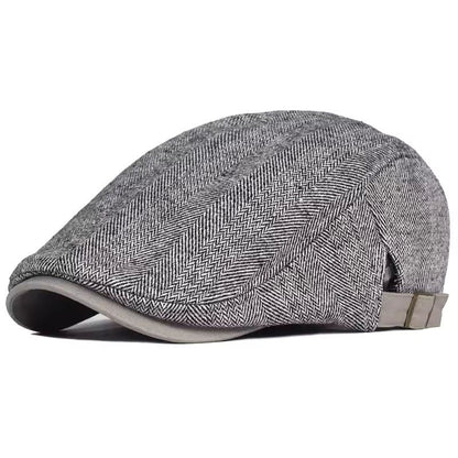 Colman Tweed Herringbone Flat Cap_9