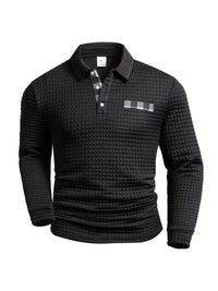 Rory Check Trim Long Sleeve Polo