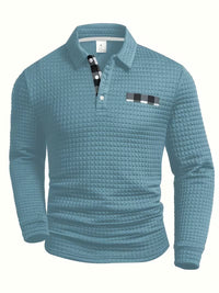 Rory Check Trim Long Sleeve Polo