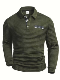 Rory Check Trim Long Sleeve Polo