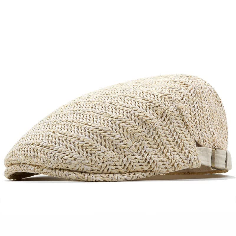 Kade Open Weave Adjustable Flat Cap_2