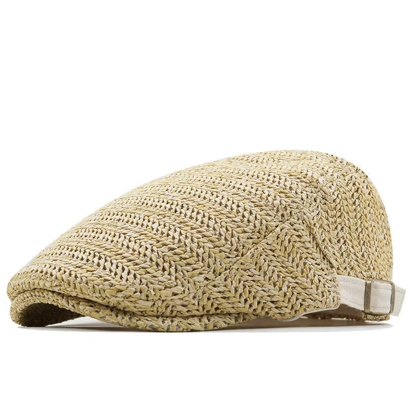 Kade Open Weave Adjustable Flat Cap_4