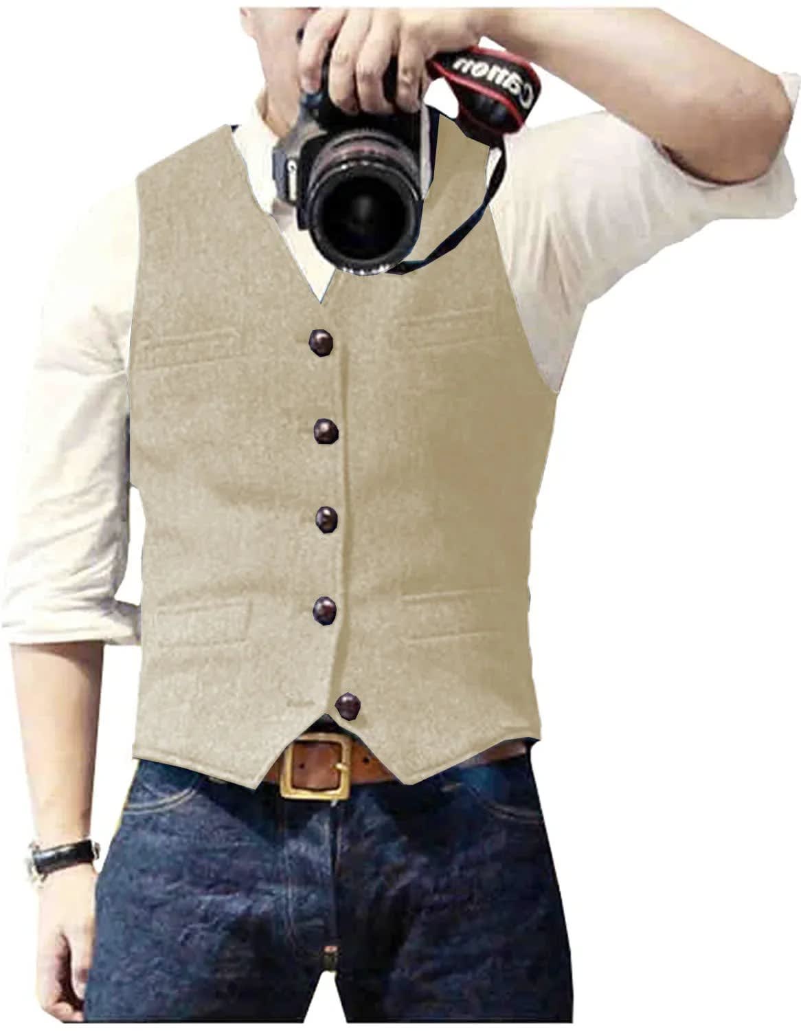 Benson Herringbone Tweed Waistcoat_13