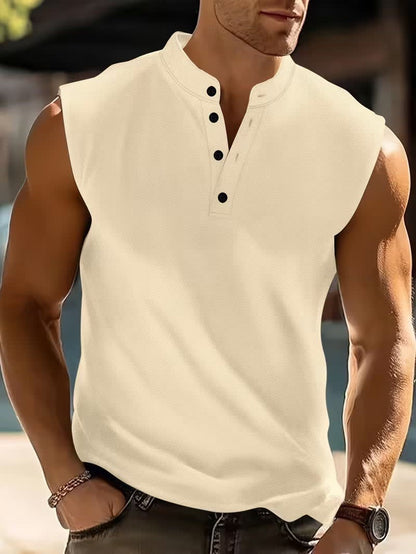 Baker Sleeveless Henley Tank Top_6