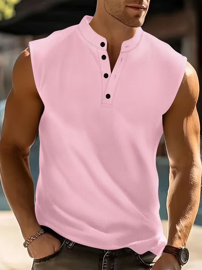 Baker Sleeveless Henley Tank Top_7