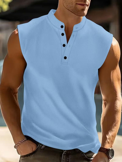 Baker Sleeveless Henley Tank Top_9
