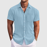 Alvin Ribbed Texture Short Sleeve Shirt