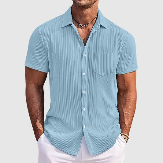 Alvin Ribbed Texture Short Sleeve Shirt_1