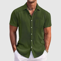 Alvin Ribbed Texture Short Sleeve Shirt