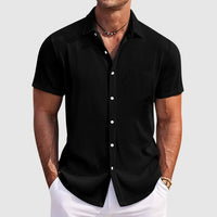 Alvin Ribbed Texture Short Sleeve Shirt