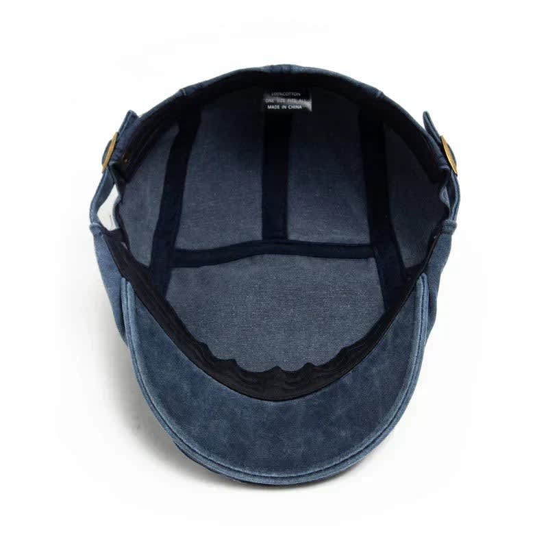 Lewis Classic Denim Flat Cap