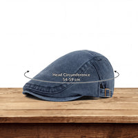 Lewis Classic Denim Flat Cap