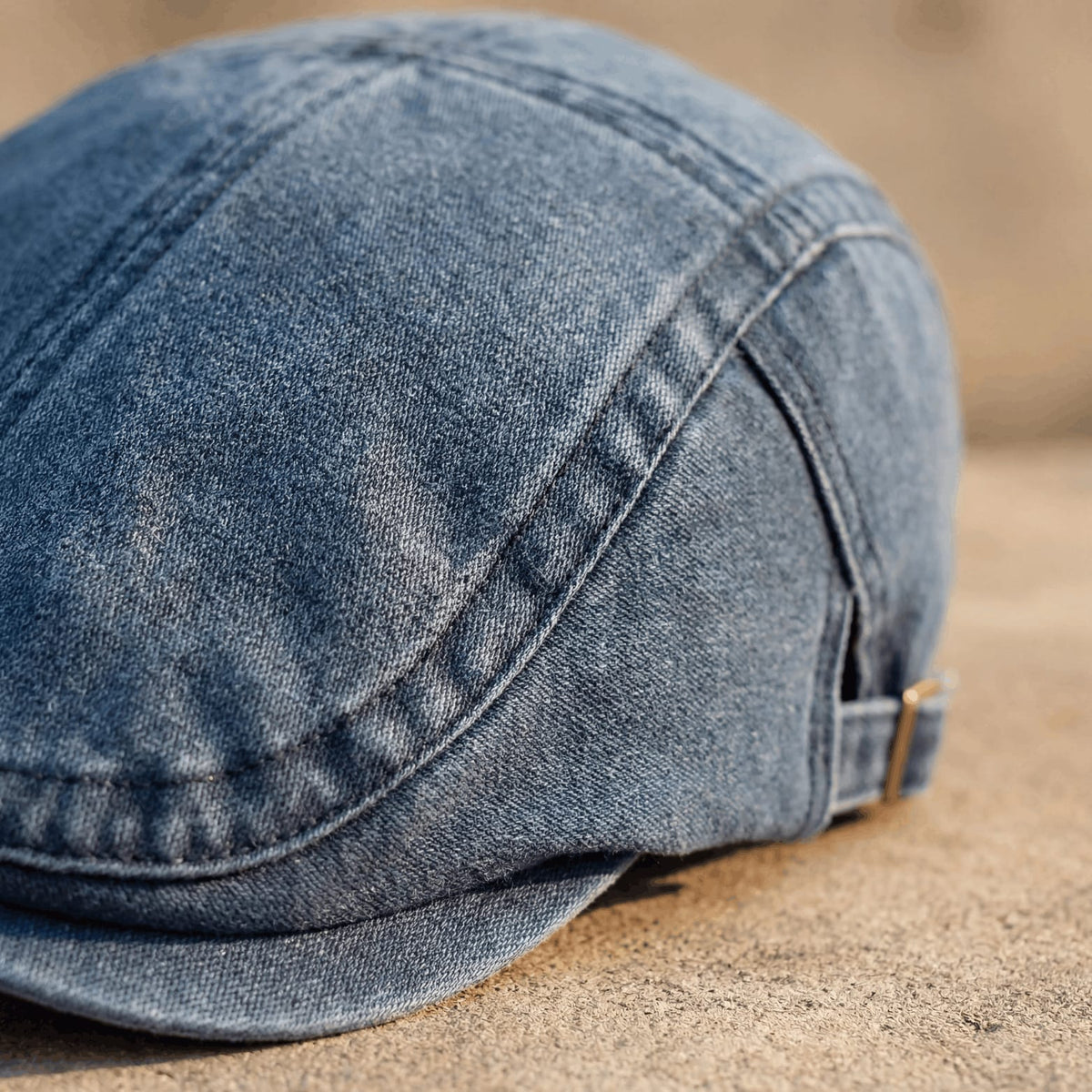 Lewis Classic Denim Flat Cap