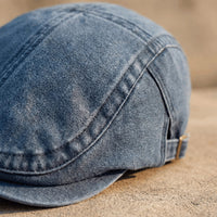 Lewis Classic Denim Flat Cap