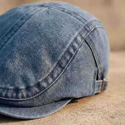 Lewis Classic Denim Flat Cap_4