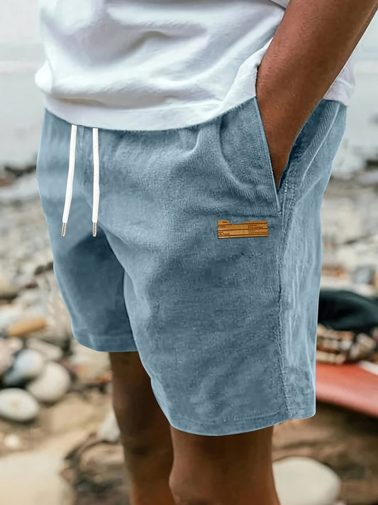 Frederick Soft Textured Drawstring Shorts_1