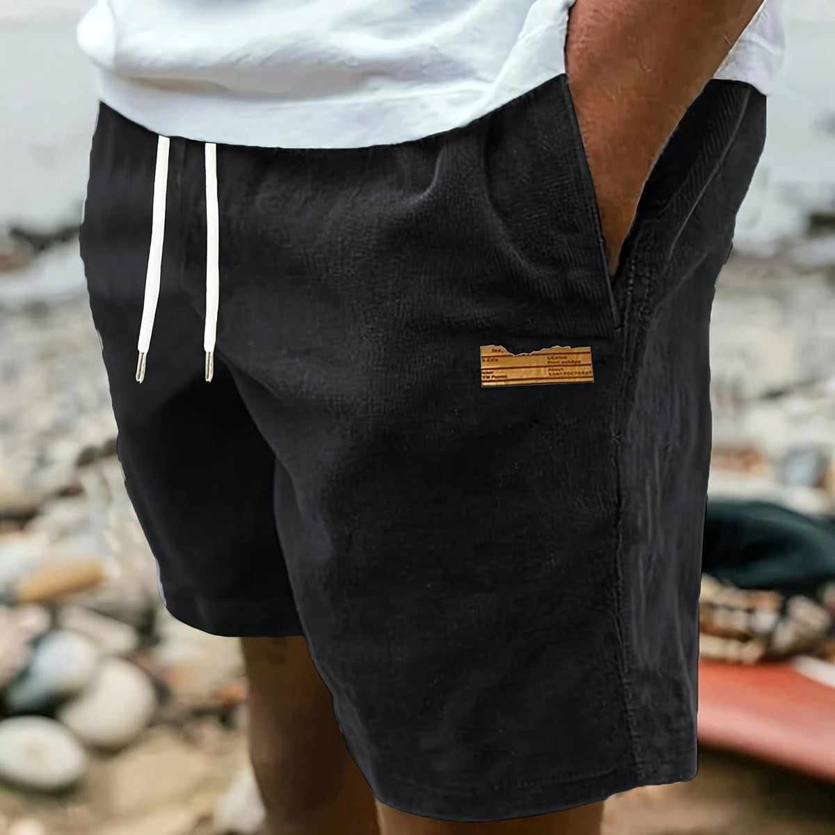 Frederick Soft Textured Drawstring Shorts