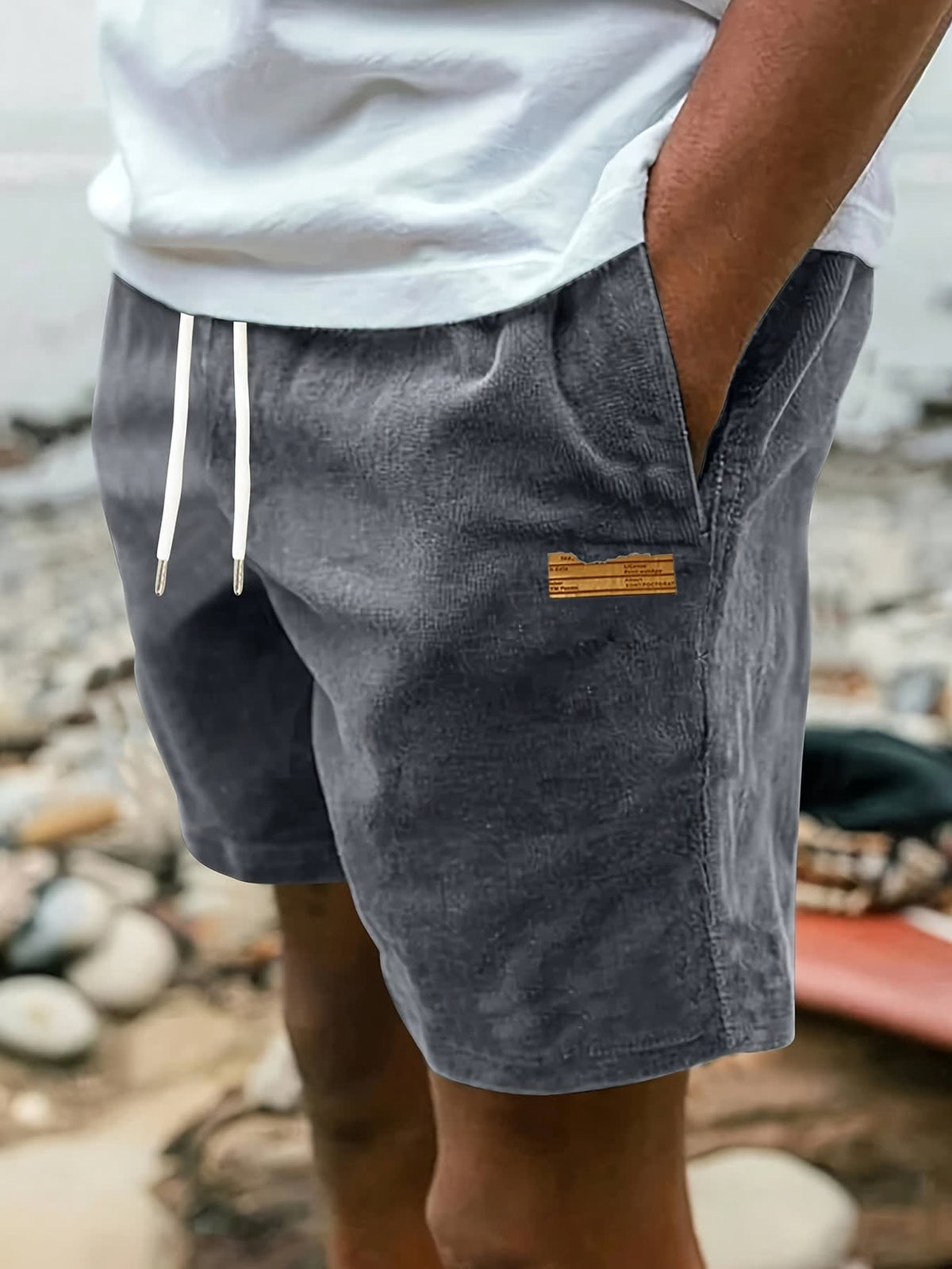 Frederick Soft Textured Drawstring Shorts