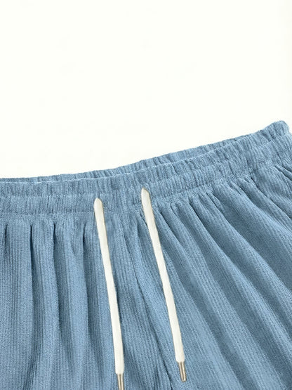 Frederick Soft Textured Drawstring Shorts_9